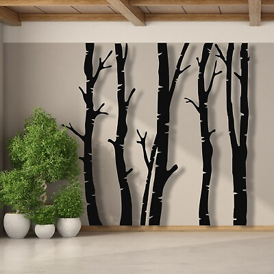 #ad #ad Metal Wall Decor Metal Tree Wall Art 5 Trees Sign Tree Wall Decor Home Decor $299.90