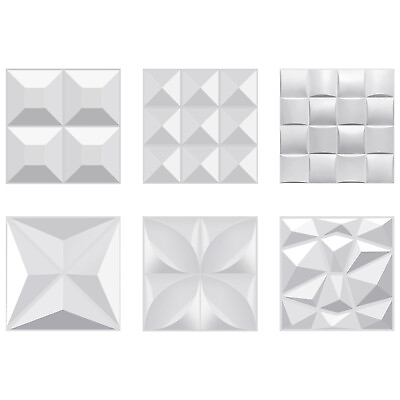 PVC 3D Wall Panels Diamond Design Waterproof Fireproof Wallpaper Ceiling Decor $29.90