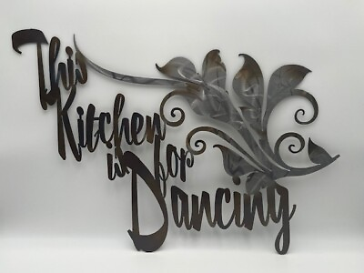 #ad This Kitchen Is For Dancing Metal Wall Art Kitchen Decor $120.00