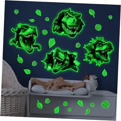 #ad 3D Watercolour Dinosaur Wall Stickers Glow in The Dark Peel and Dinosaur 092 $26.15