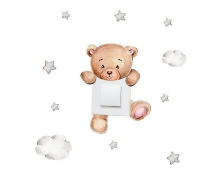 #ad Switch Bear Wall Sticker for Girls Room 7.5 x 7.5 inches Bedroom Wall Stickers $15.04