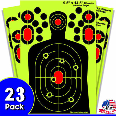 #ad Shooting Targets Reactive Splatter Range Paper Target Gun Shoot Rifle 203 Packs $13.99
