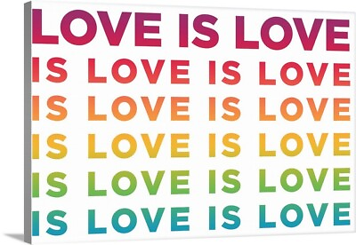 #ad Love Is Love Canvas Wall Art Print Home Decor $171.99