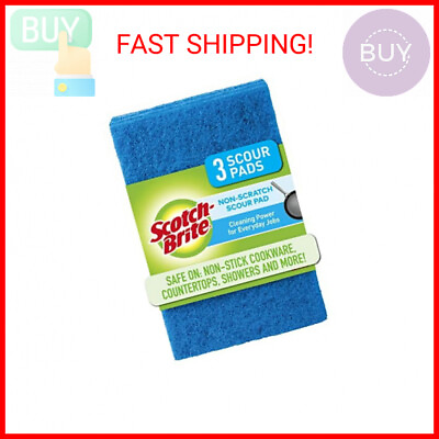 #ad Scotch Brite Non Scratch Scour Pads Scouring Pads for Kitchen and Dish Cleaning $4.76