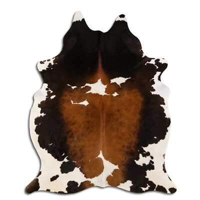 #ad Real Cowhide Rug Tricolor Size 6 by 7 ft Top Quality Large Size $109.00
