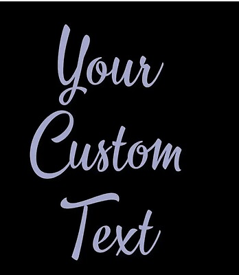 #ad #ad Custom Vinyl Lettering Transfer Decal Sticker Personalized Wall Window $1.99