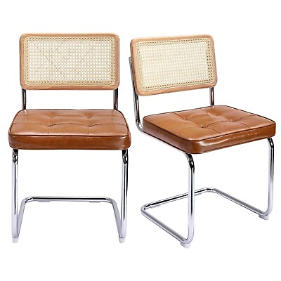 #ad Dining Chairs Set of 2 Rattan Kitchen Chairs Set of 2Brown Dining Chair set $139.99