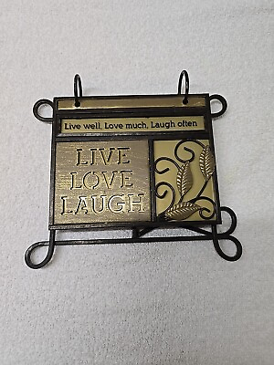 #ad Flip Photo Album Live Laugh Love Fetco Home Decor Kiera Series $22.99