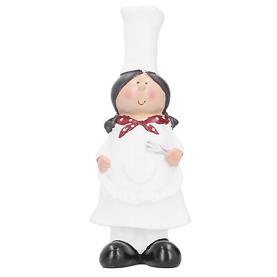 #ad Resin Couple Chef Figurine Sculptures Statues Decor Kitchen Bar Cabinet HG $18.19
