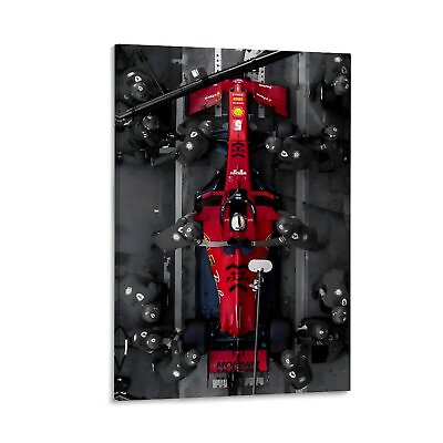 #ad Car Poster F1 Canvas Poster Family Decor Wall Art Living Room Decor $15.00