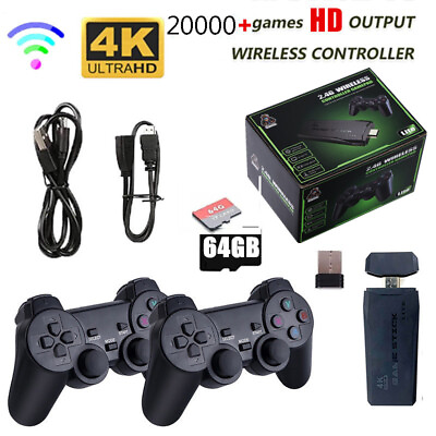 #ad Dual 2.4G Wireless Premium Controllers 20000 Games 4K HDMI Retro Game Console $24.43