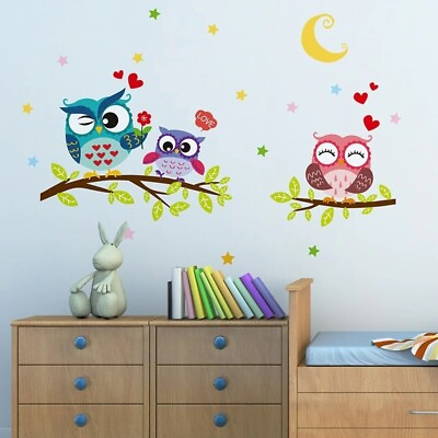 #ad Kids Wall Sticker Decor Removable Waterproof Cartoon Animal Home Living Bedroom $8.99