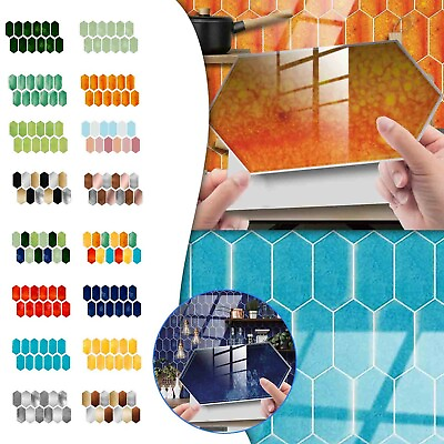 #ad 12 PCS Crystal Tile Stickers DIY Waterproof Self Adhesive Wall Stickers Decor $13.99