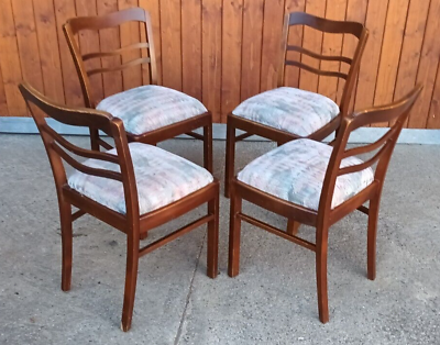 #ad Dining Room Chairs Art Deco 4x Bauhaus Old Antique Upholstered 30er B $283.92
