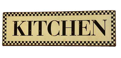 #ad Metal Kitchen Wall Sign Rustic 19quot; X 6quot; Hobby Lobby $4.97