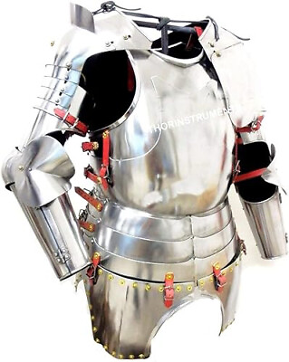 #ad #ad Medieval Milanese Suit of Armor Half Suit Rustic Vintage Home Decor Gifts $455.79