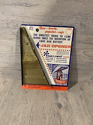 Vintage Can opener Jar opener Original Untouched art deco kitchen $19.00