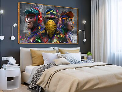 #ad JKWALL77 Framed Wall Art for Living Room Large Size Room Decor for Teen Boy... $308.39