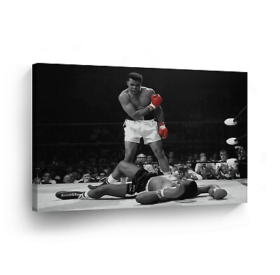 #ad Muhammad Ali Canvas Painting Print Picture Wall Framed Art Modern Room Decor $19.99