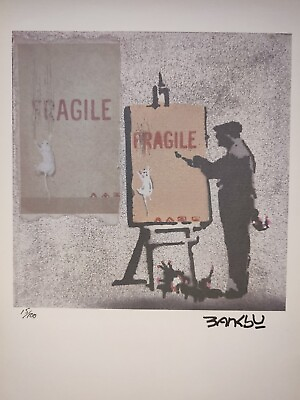 #ad Banksy Painting Print Poster Wall Art Signed amp; Numbered $74.95