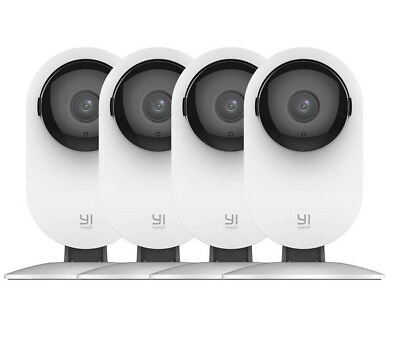 #ad YI 4pc Home Camera 1080p Wireless IP Security Surveillance System Night Vision $47.99