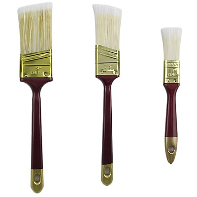 #ad 3 PC ASSORTED HOUSE WALL PAINT BRUSH SET Home Room Brushes Exterior Interior Lot $5.95