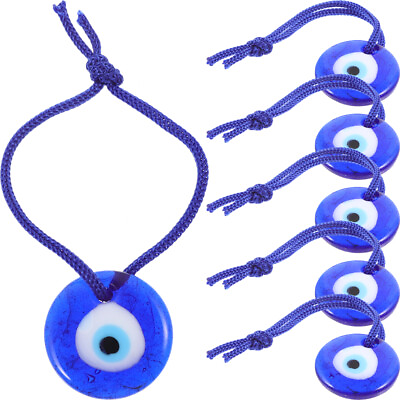 #ad 6 Pcs Wall Decorations for Home Turkey Blue Eyes Ornament Hanging $7.16