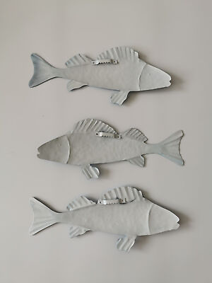 #ad Americanflat Metal Wall Decor Three Fish Set $36.99