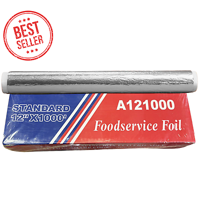 #ad Heavy Duty Aluminum Wrap 12quot;x1000 Roll Foil wrap for Kitchen and Commercial Use $29.99