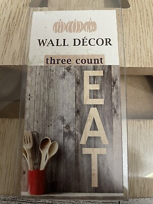 #ad Horizon Group 3 Piece Wood Wall Decor Letters EAT Kitchen Dining Target $14.99