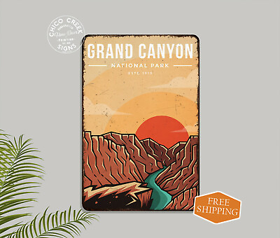 #ad Grand Canyon National Park Sign Rustic Wall Decor Cabin Camping 108120086009 $20.95