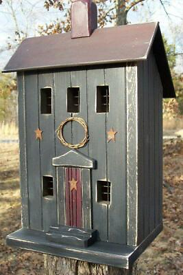 #ad Primitive Saltbox Saltbox Primitive Birdhouse Primitive Decor Primitives $77.95