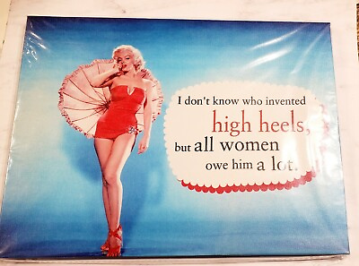 #ad New Sealed Marilyn Monroe Canvas Print 10 × 7.5 quot; Wall Art Graphic ready to hang $17.99