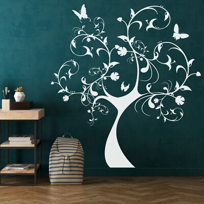#ad #ad Nursery Tree Wall Art Sticker Nature Plant Botanical Vinyl Decal Peel Stick $149.60