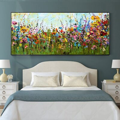 #ad Canvas Art Colorful Floral Canvas Painting Abstract Poster Prints Art Wall Art $8.45