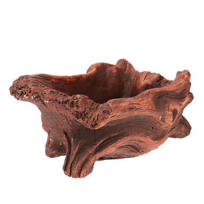 #ad Creative Stump Basin Vintage Rustic Decorations Pots for Plants Potted $32.65