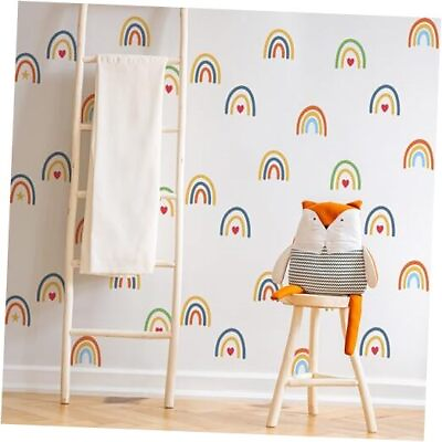 #ad Rainbow Wall Stickers Kids Room Decals Peel and Stick Wall Decals for Color 02 $27.29