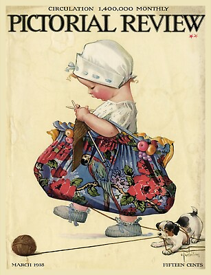 #ad 11207.Decoration Poster.Room Interior designer wall.Baby knitting.Pet dog art $60.00