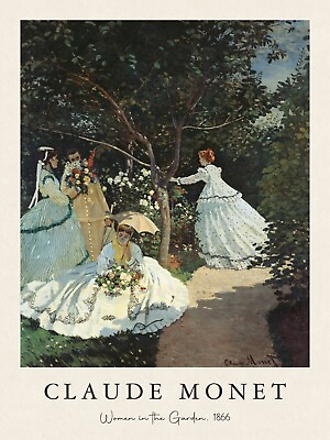 #ad Claude Monet Women in the Garden 1866 Modern Home Decor $40.99