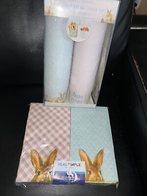 #ad 🌷 Easter Cupcake Kitchen Snack Cups Liners amp; Paper Bunny Dinner Napkins Set $15.99