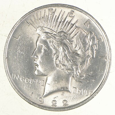 #ad #ad Choice AU UNC 1922 Peace US Silver Dollar 90% Silver Philadelphia Minted $35.95
