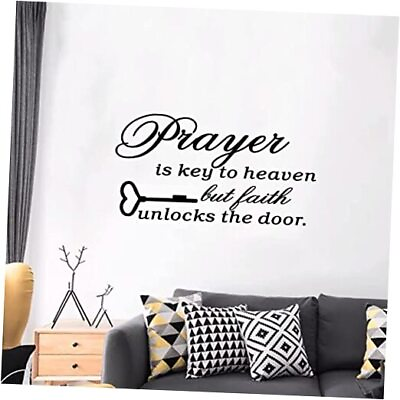 #ad Wall Stickers for Living Room Scripture Wall Small Prayer is Key to Heaven $21.29