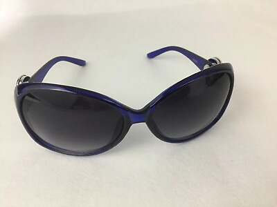 Women’s Navy Framed Dark Lense Sunglasses With Soccer Ball Snap On Jewelry NEW $14.00