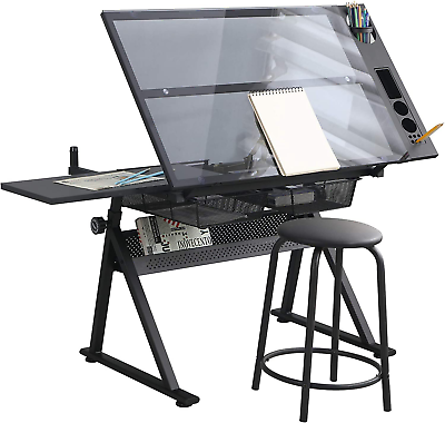 #ad Premium Drawing Draft Table Height Adjustable Draft Drawing DeskUp to 72°Tilt $300.50