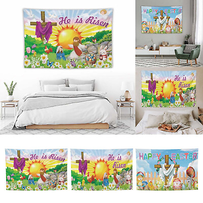 #ad Easter Flag Album Tapestry Wall For Living Room Bedroom Dorm Room Home Decor 7 $17.07