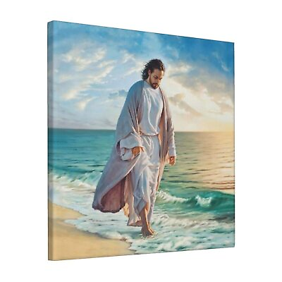 #ad Jesus Pictures for Wall Canvas Wall Art God Walking on Water Paintings for Li... $37.13
