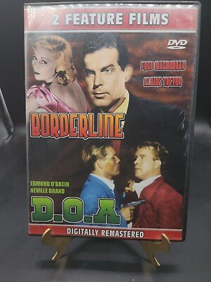 #ad #ad DVD Double Feature Borderline Fred MacMurray DOA Edmond Obrien Digitally Remas $2.99