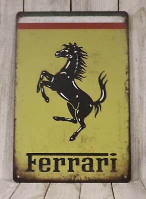 #ad Ferrari Tin Metal Sign Poster Rustic Vintage Style Racing Automobiles Car $10.97