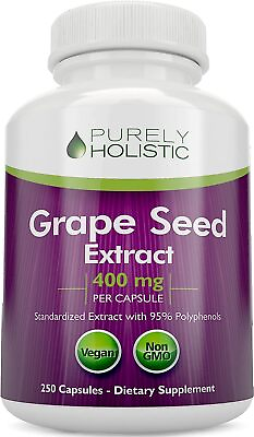 #ad Purely Holistic Grape Seed Extract 400 mg Vegan Capsules $15.97