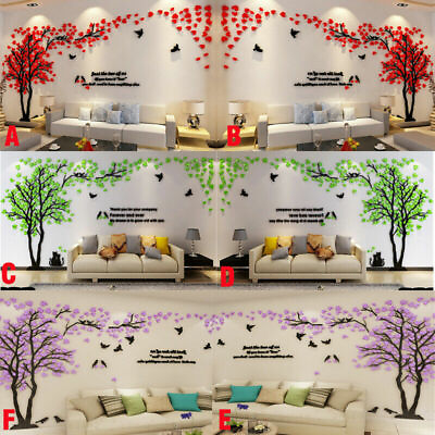 #ad #ad 3D Flower Tree Home Room Art Decor DIY Wall Sticker Removable Decal Vinyl Mural $17.85